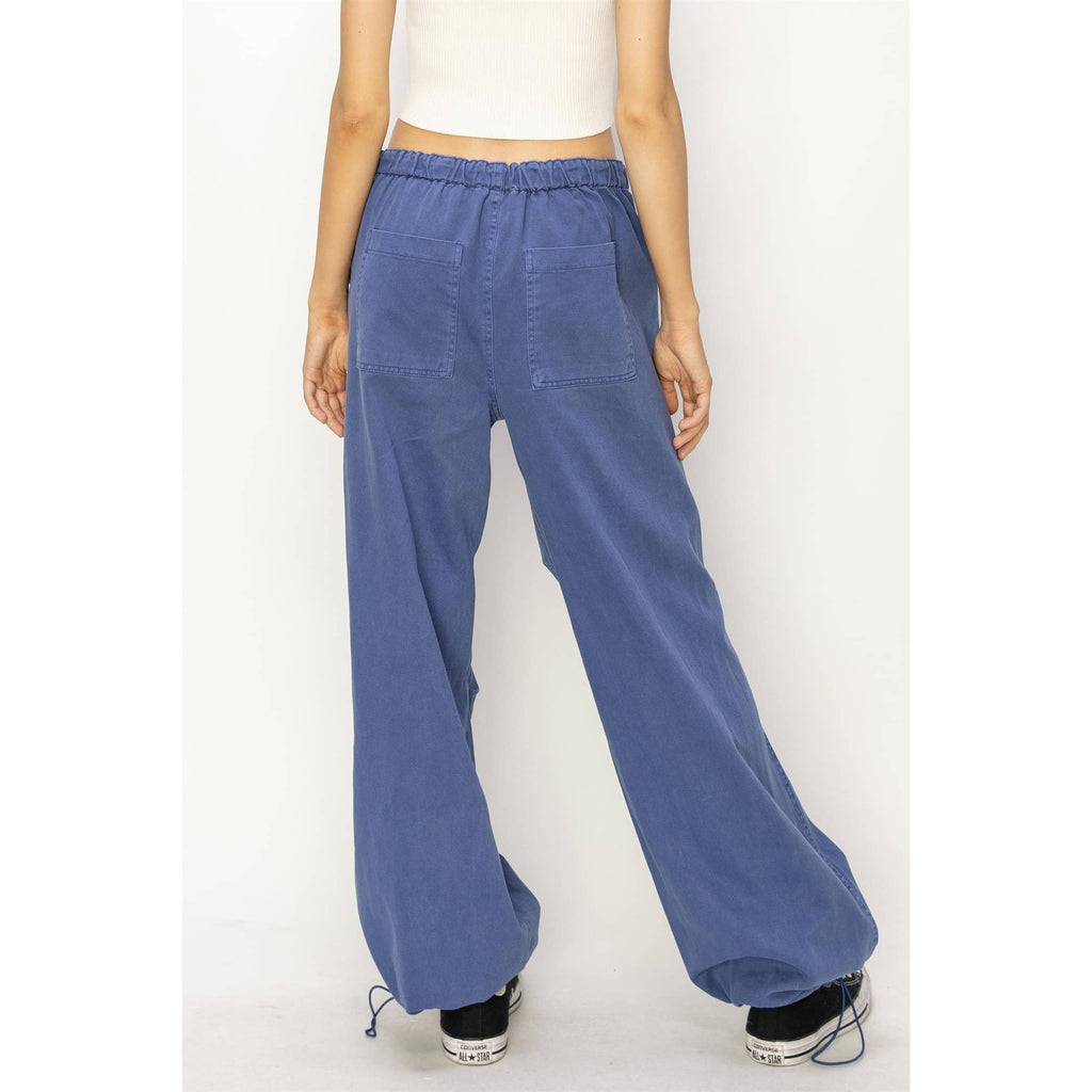Mid Rise Parachute Pants: COBALT / S-M-L(2-2-2)