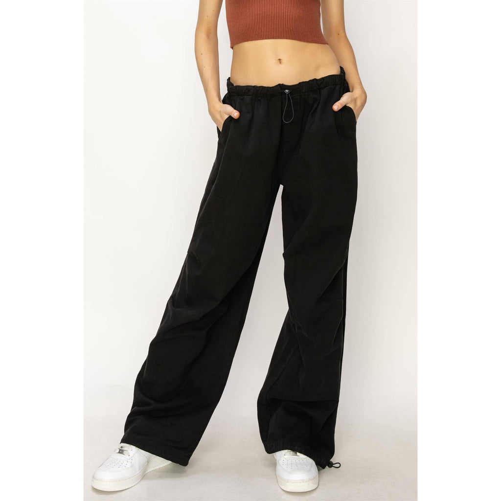 Mid Rise Parachute Pants: COBALT / S-M-L(2-2-2)
