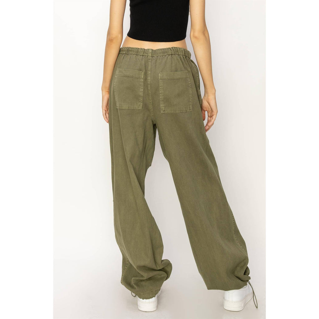 Mid Rise Parachute Pants: COBALT / S-M-L(2-2-2)
