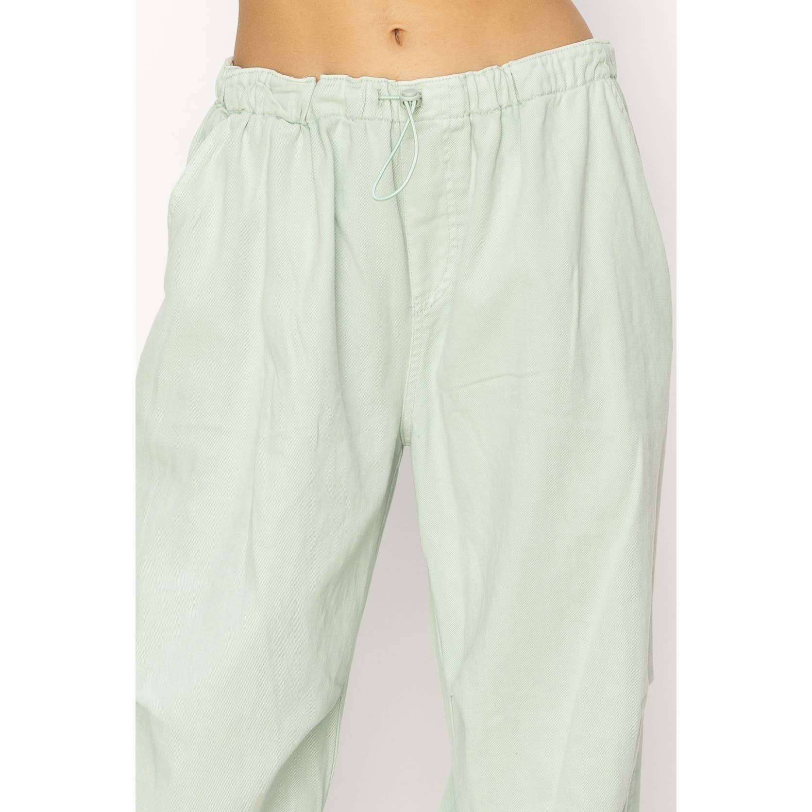 Mid Rise Parachute Pants: COBALT / S-M-L(2-2-2)