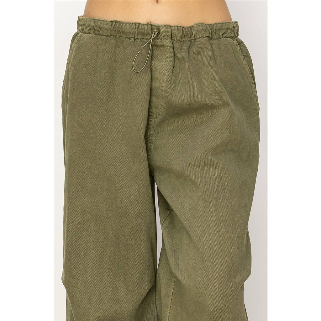 Mid Rise Parachute Pants: COBALT / S-M-L(2-2-2)
