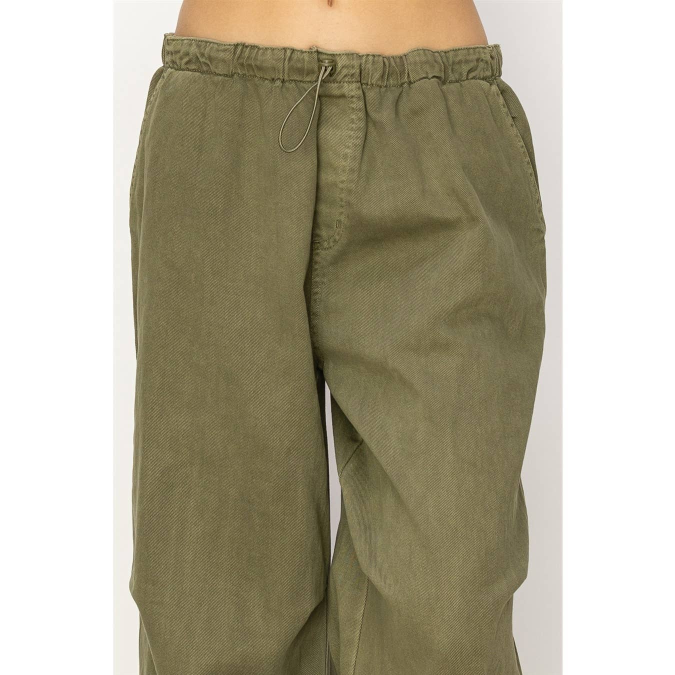 Mid Rise Parachute Pants: COBALT / S-M-L(2-2-2)