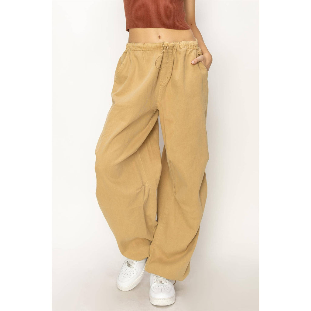 Mid Rise Parachute Pants: COBALT / S-M-L(2-2-2)