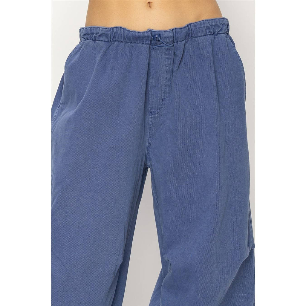 Mid Rise Parachute Pants: COBALT / S-M-L(2-2-2)